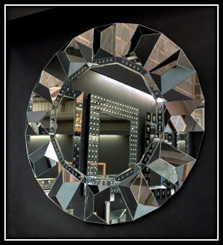 Luxury Circular Prism Mirror